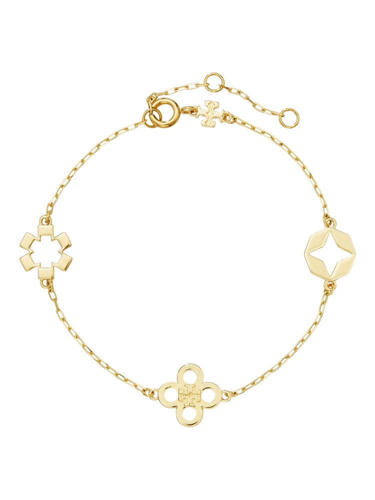 Forget Me Not Gold-colored Bracelet with zirconia in brass for women