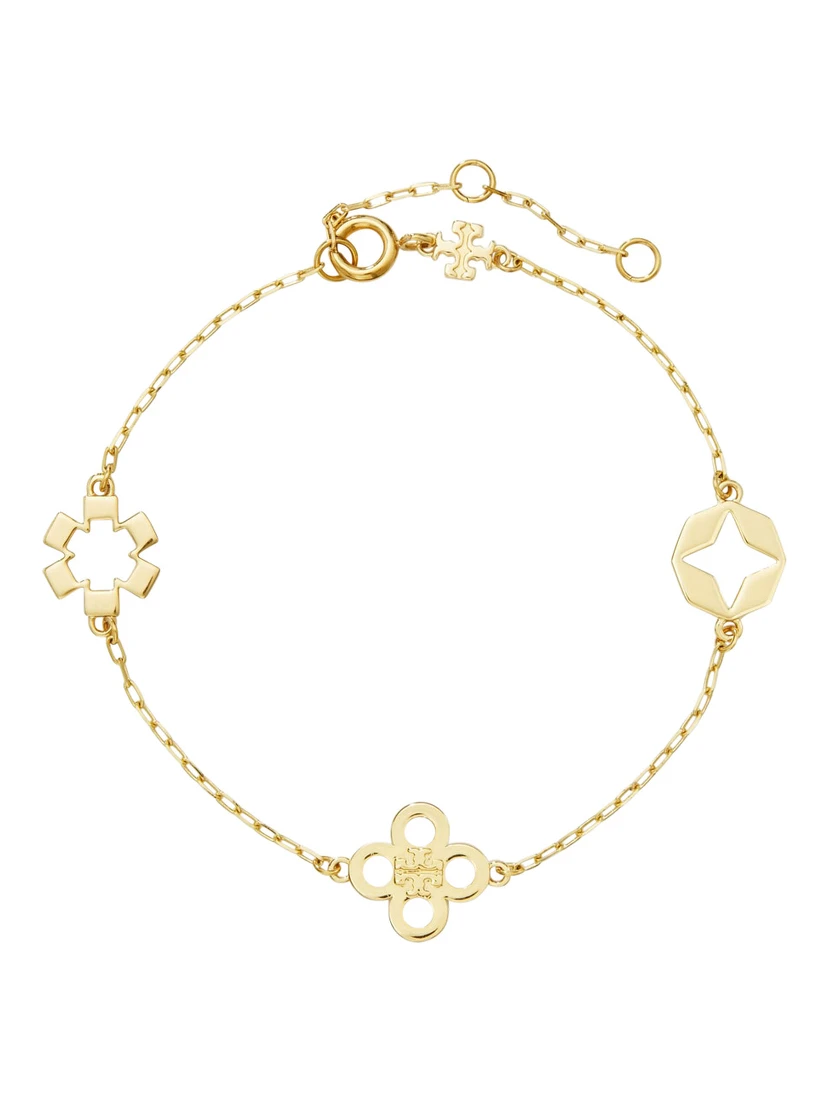 Forget Me Not Gold-colored Bracelet with zirconia in brass for women