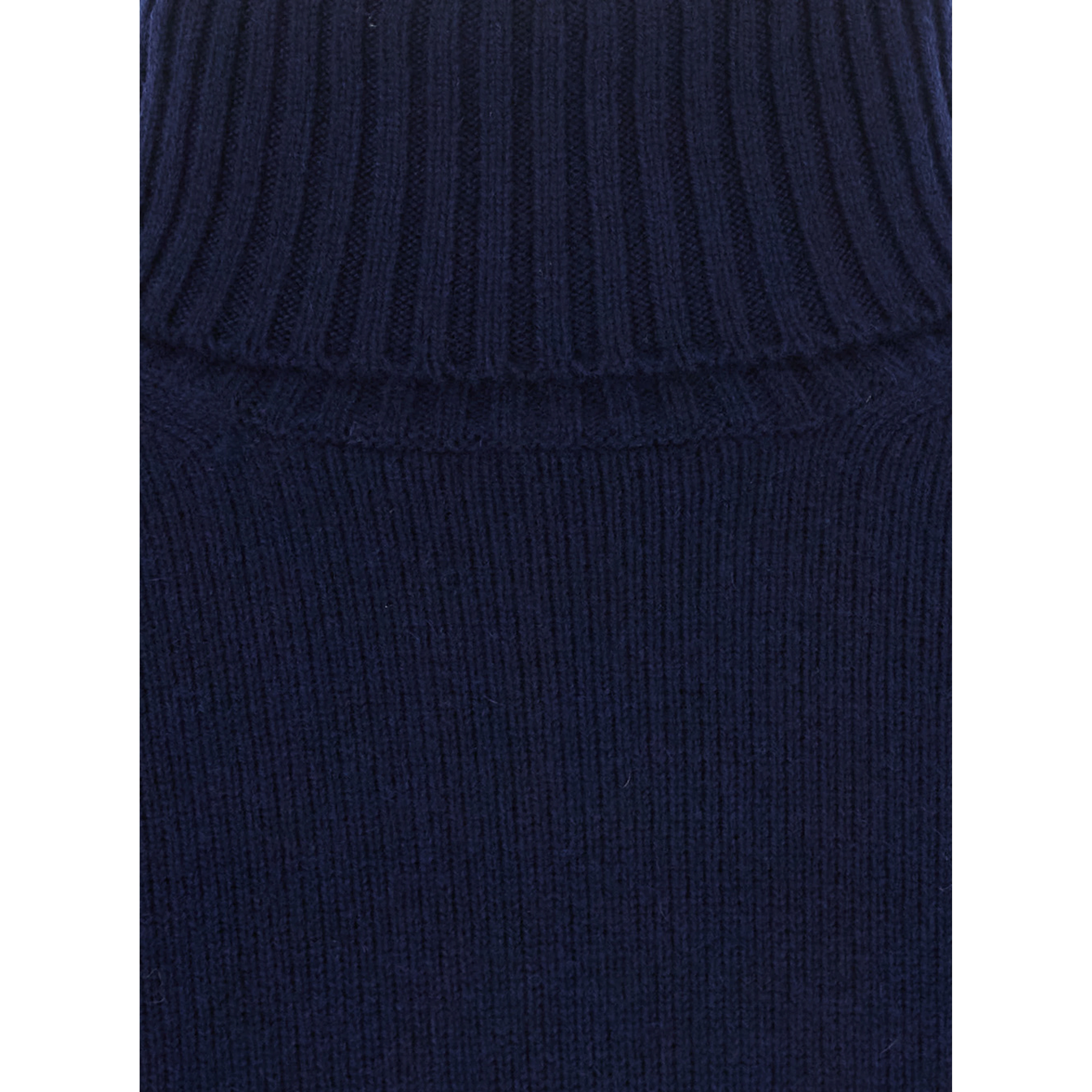Turtleneck ML F.7gg with long sleeves and wool and cashmere fabric blue women