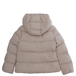 Beulah Jacket with High Collar and Long Sleeves in Tech Fabric Pink for Girl