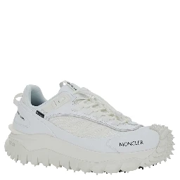 Trailgrip GTX White Low Top Sneakers with Logo Lettering on the Side in Leather and Tech Fabric for Men