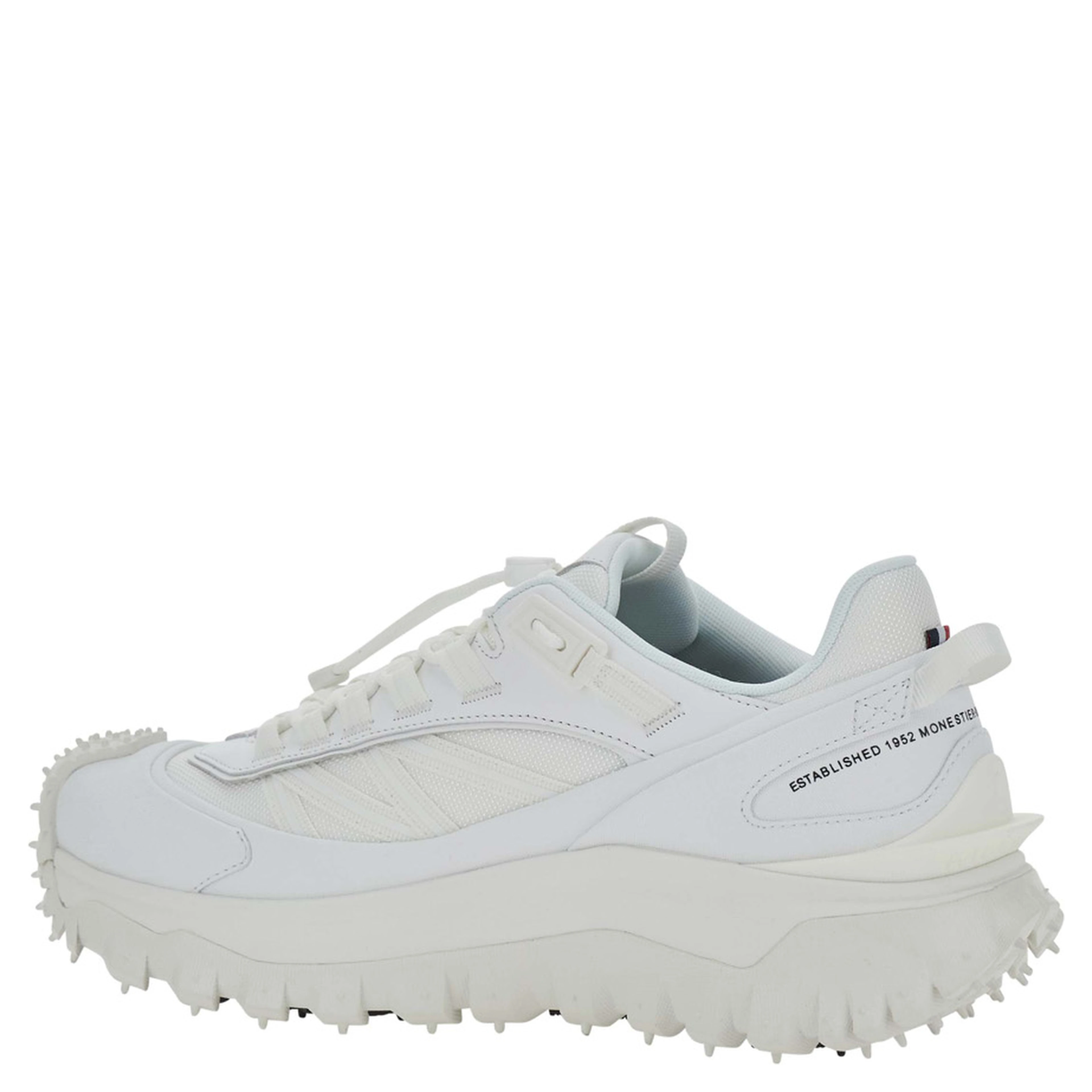 Trailgrip GTX White Low Top Sneakers with Logo Lettering on the Side in Leather and Tech Fabric for Men