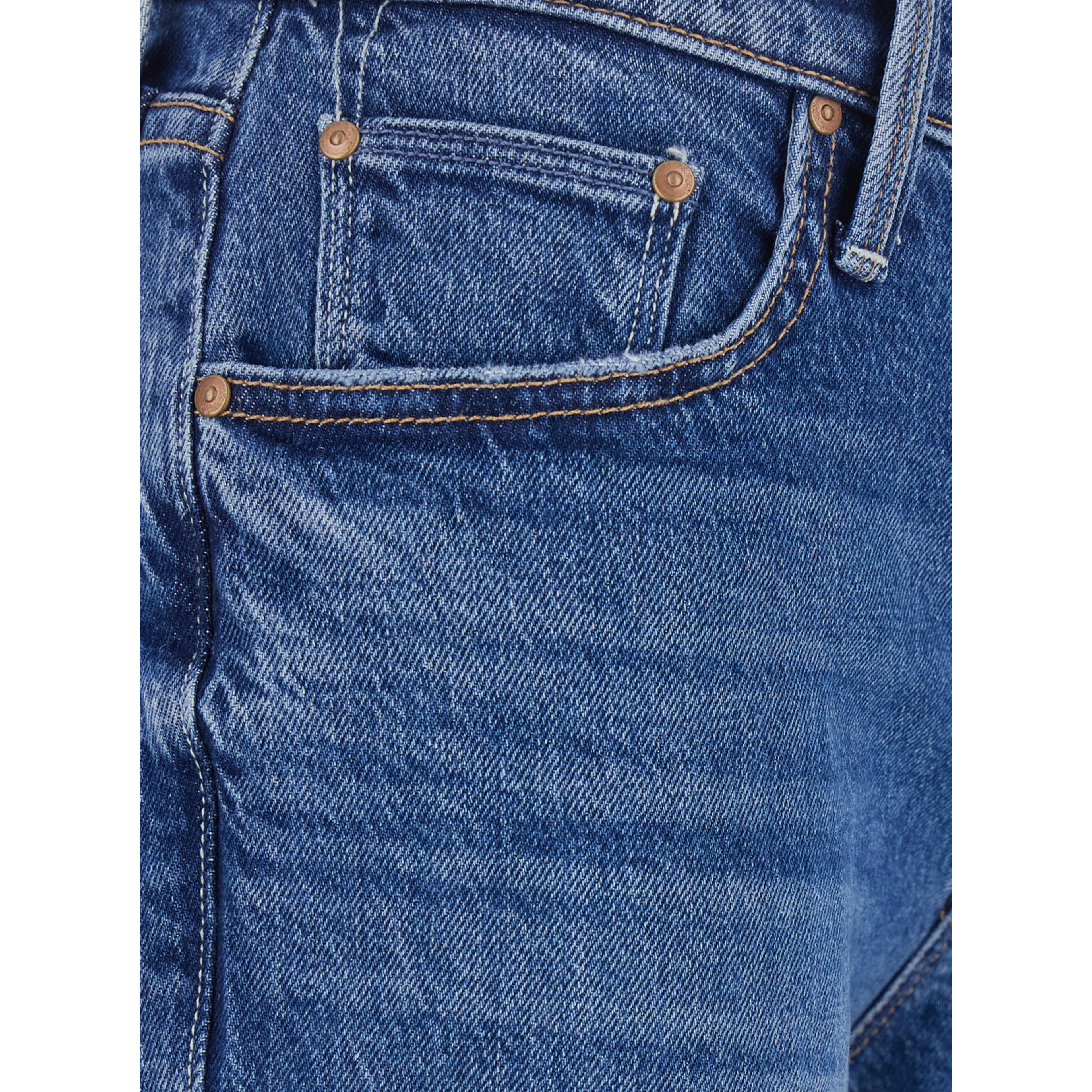 The Jinx Heel blue jeans with high waist and flared cut in denim for women