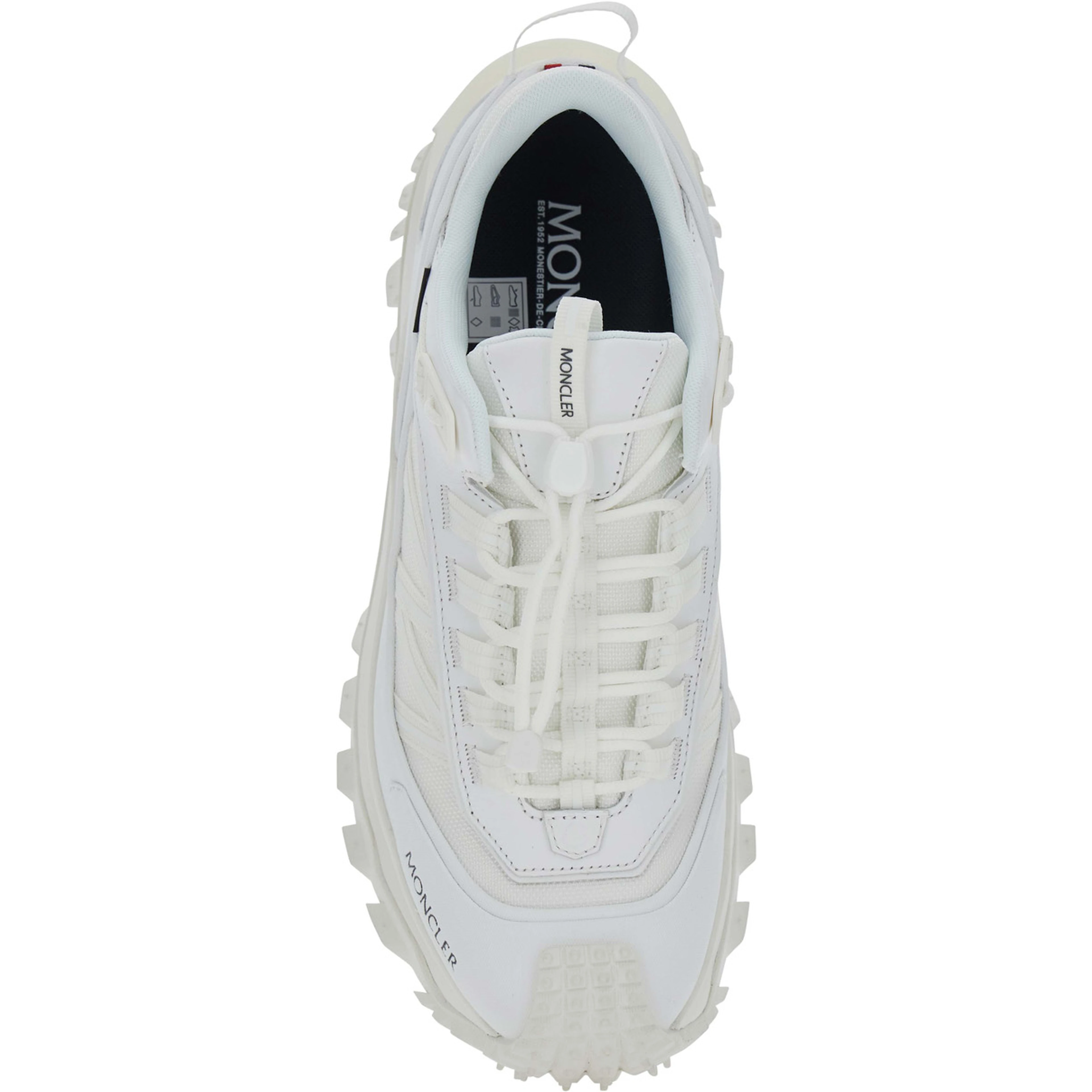 Trailgrip GTX White Low Top Sneakers with Logo Lettering on the Side in Leather and Tech Fabric for Men