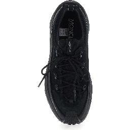 Trailgrip Black Sneaker with Logo Detail on the Front and Chunky Sole in Leather for Men