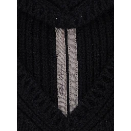 PORTERVILLE SKULL black Hat with balaclava design in Cashmere and Wool men