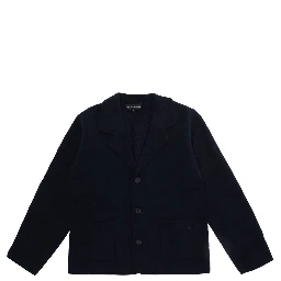 blue blazer with tone-on-tone logo patch in fabric Boy