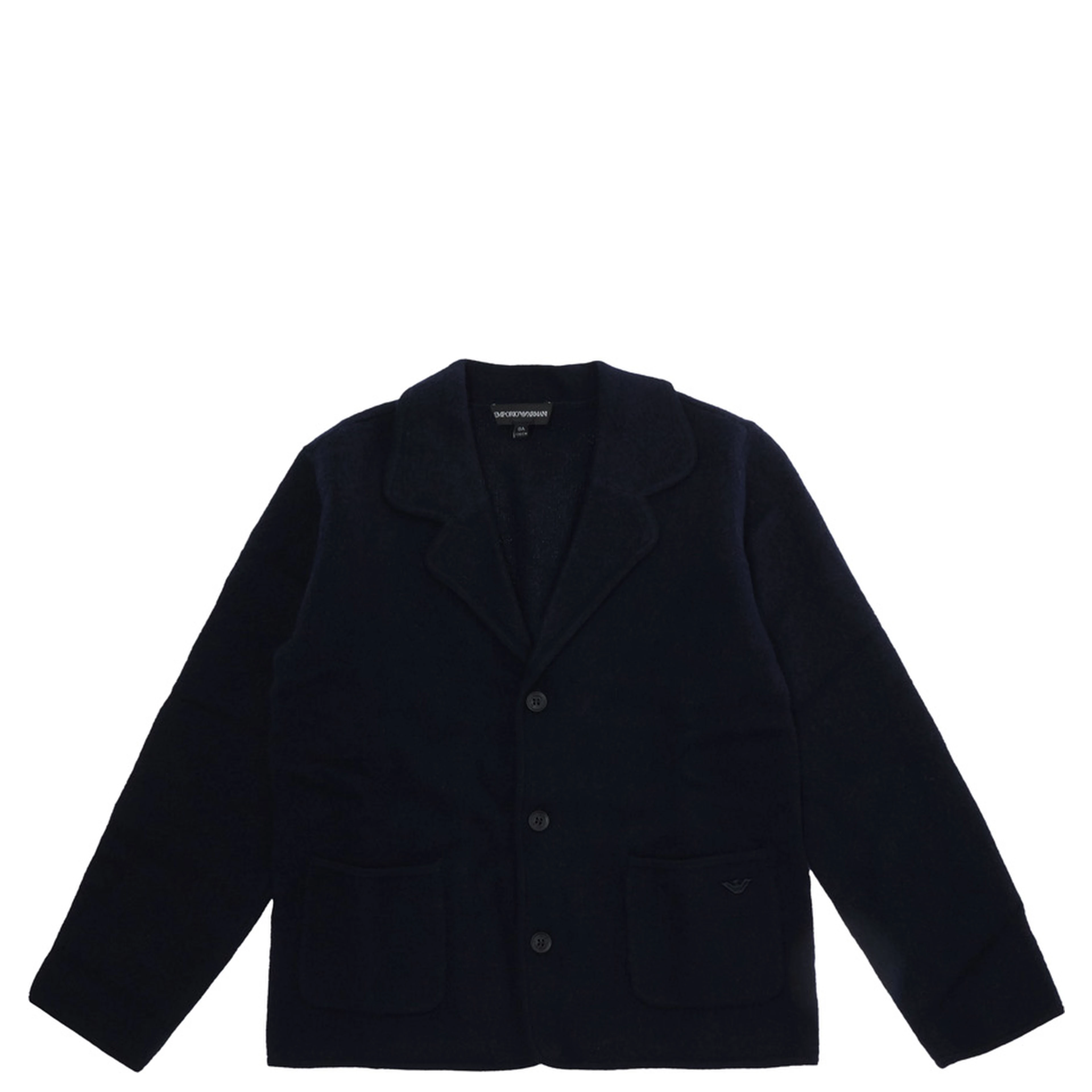 blue blazer with tone-on-tone logo patch in fabric Boy