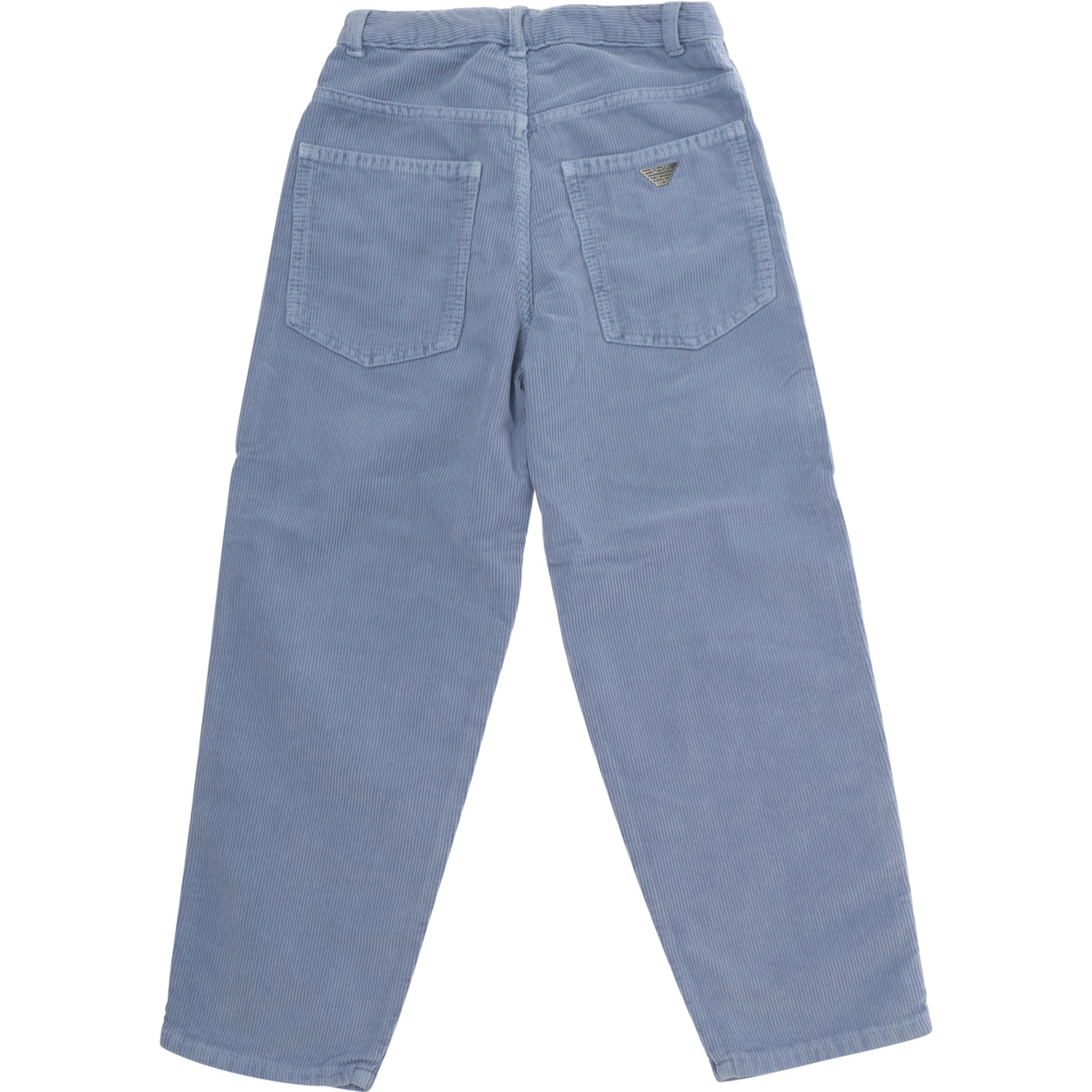 Blue jeans with logo embroidery on the back in denim boy