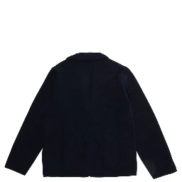 blue blazer with tone-on-tone logo patch in fabric Boy