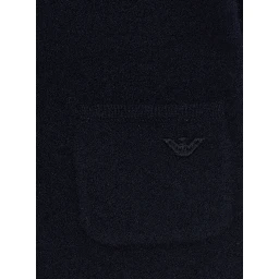 blue blazer with tone-on-tone logo patch in fabric Boy