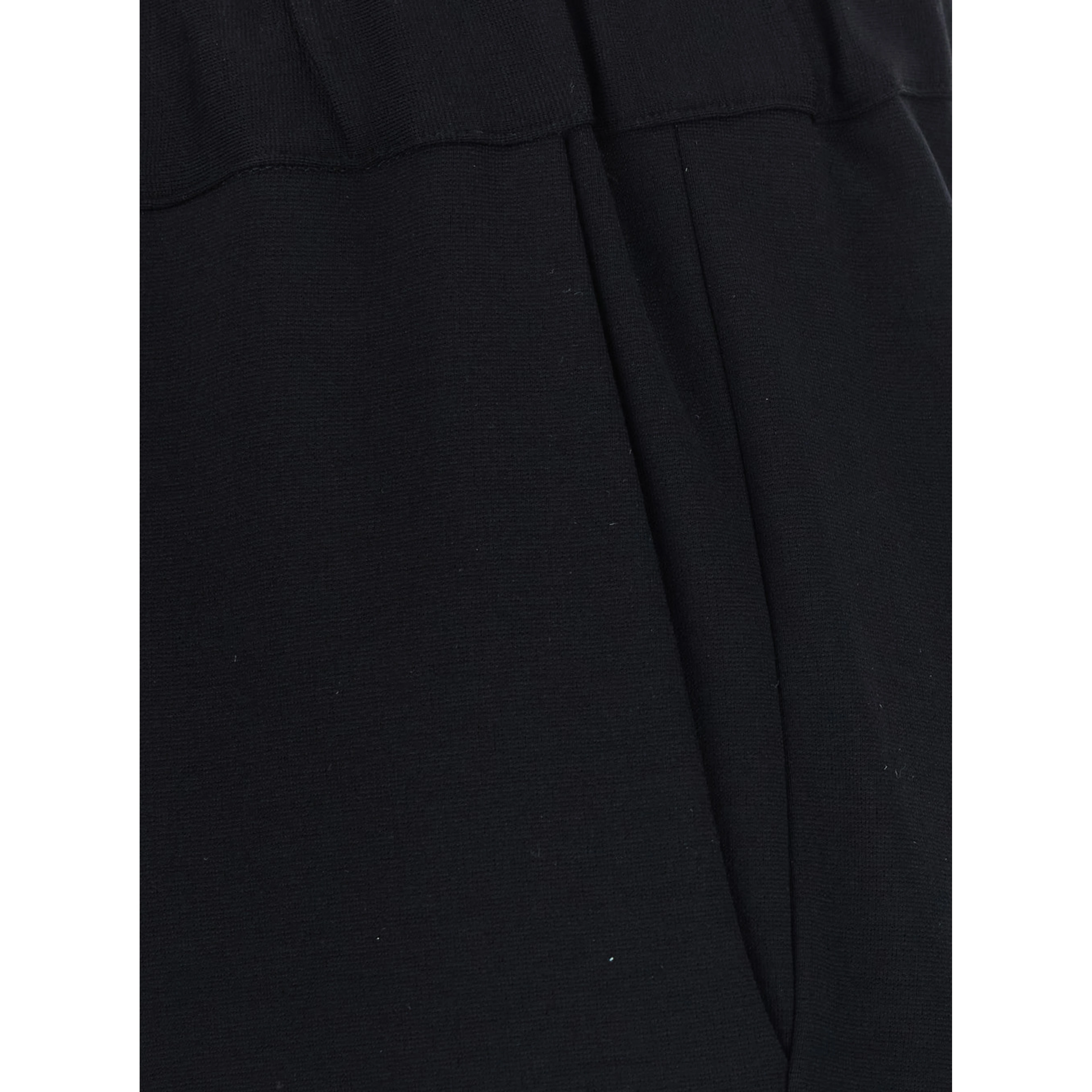 Buddy Black pants with elastic drawstring waistband in fabric for women