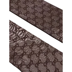 Brown tights with all-over GG motif in Tech Fabric women