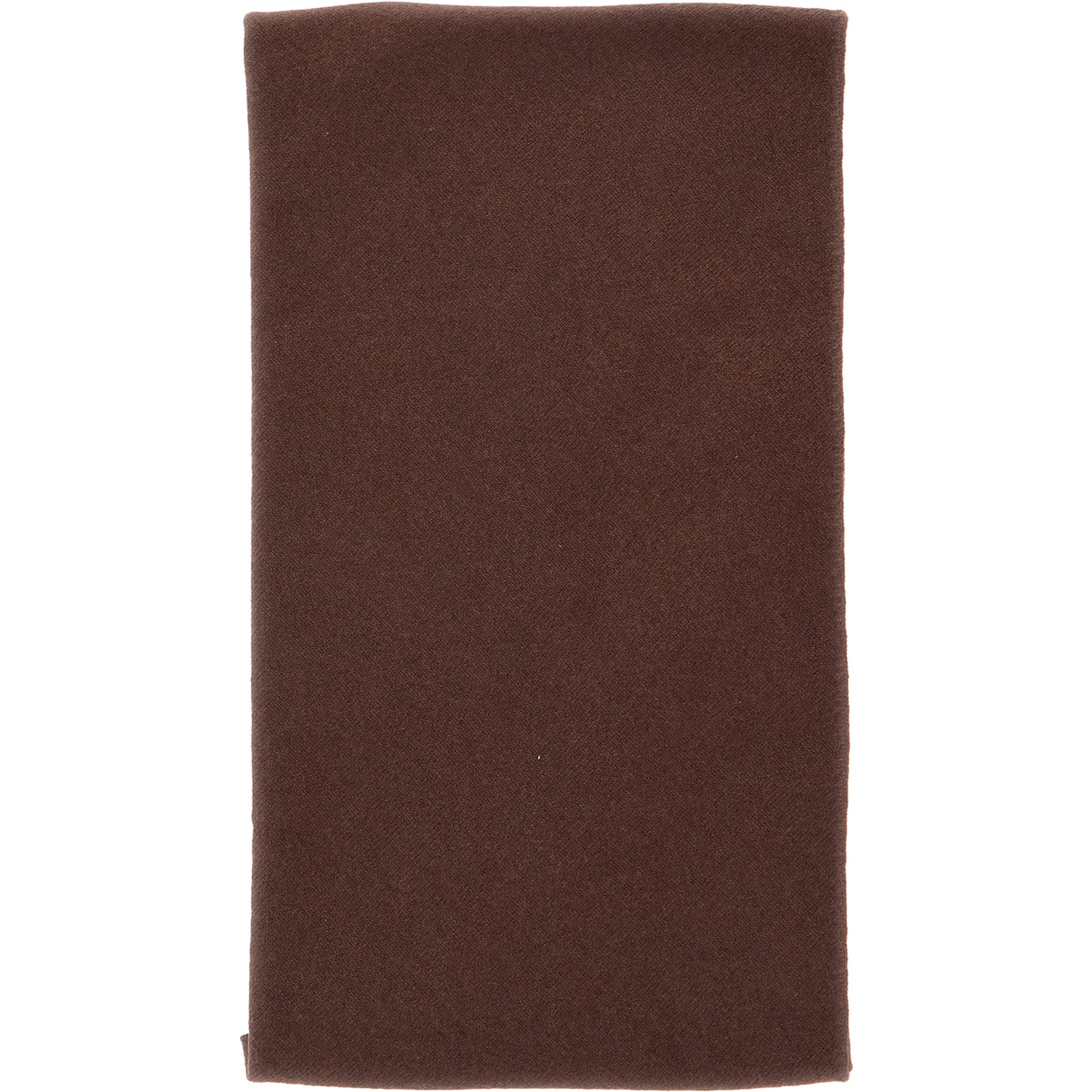 Brown scarf with applied Monile detail in cashmere women