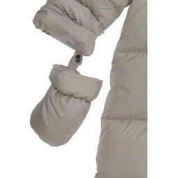 White bag with zip closure and patch, in fabric, for Boy