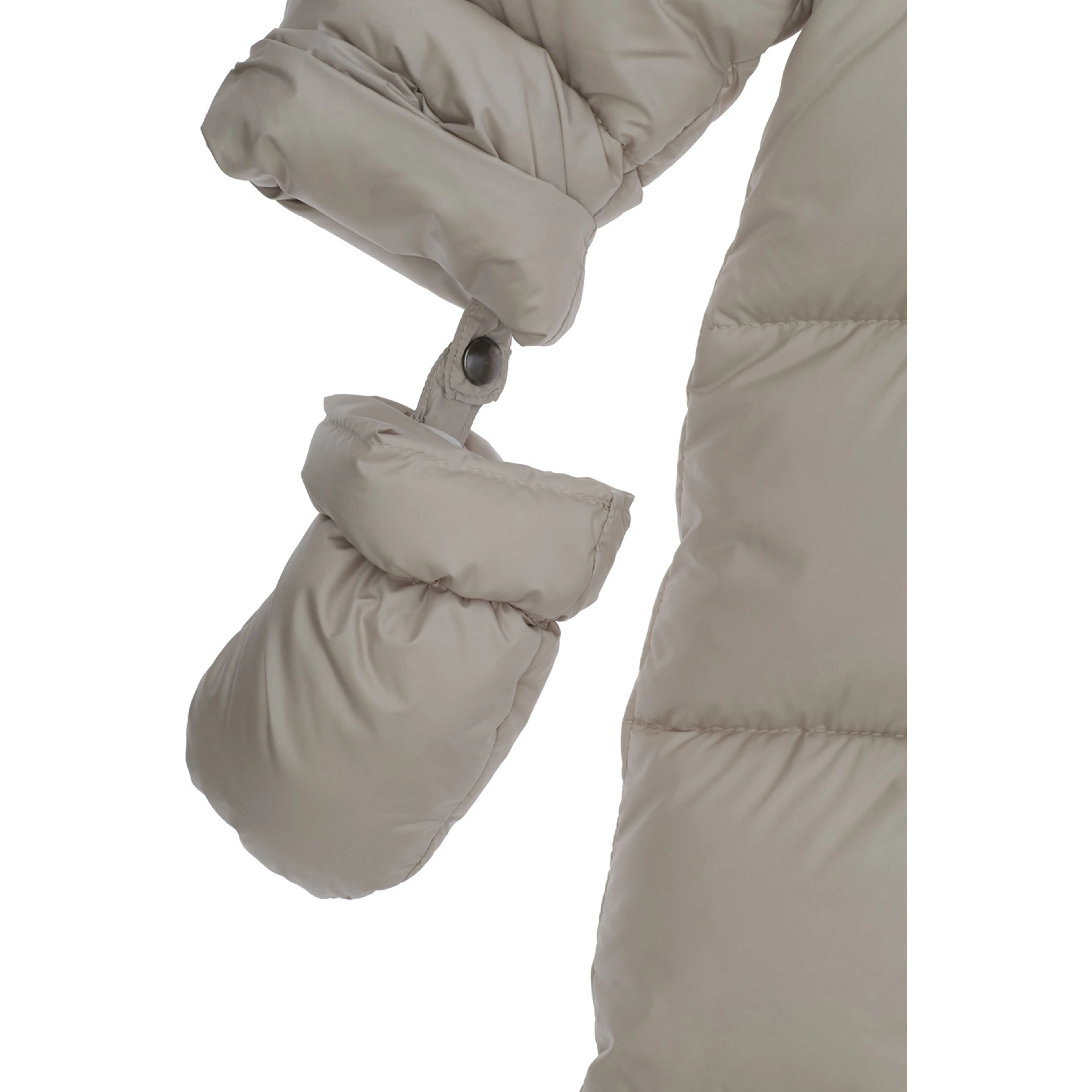 White bag with zip closure and patch, in fabric, for Boy
