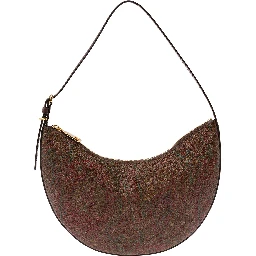 Etro Essential Hobo Bag in Brown with Leather and Fabric, Unisex