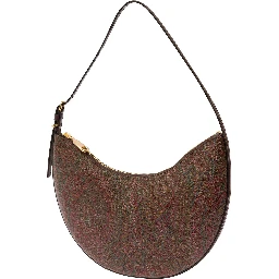 Etro Essential Hobo Bag in Brown with Leather and Fabric, Unisex