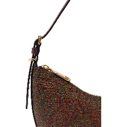 Etro Essential Hobo Bag in Brown with Leather and Fabric, Unisex