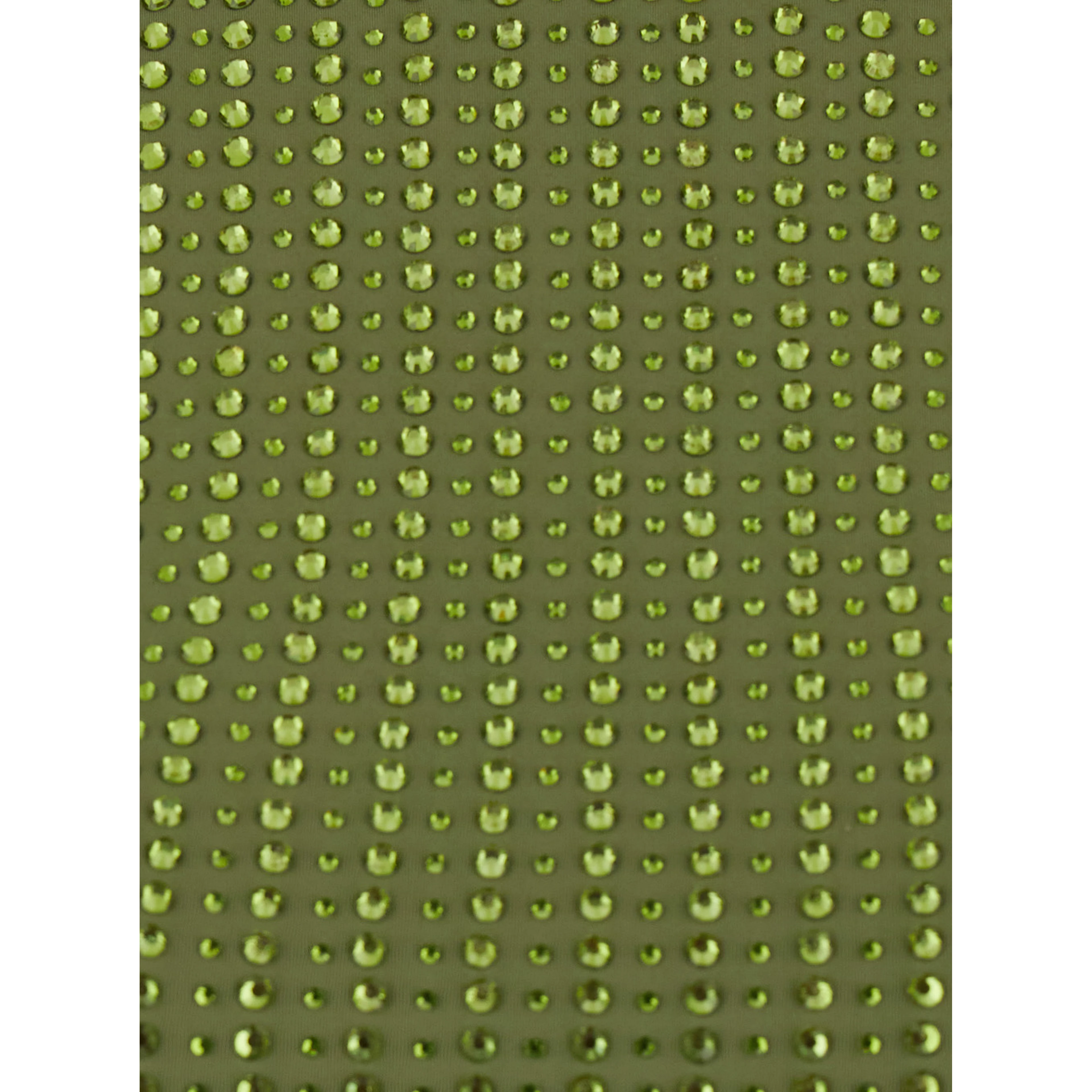 One-Piece Swimsuit with Racerback and Striped Sequins in Green Tech Fabric for Women