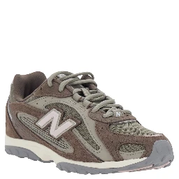 204L Brown Sneakers with Mesh Details and Rubber Sole in suede Unisex