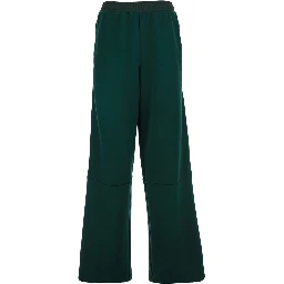 Green Pants with stripe details in tech fabric for Women