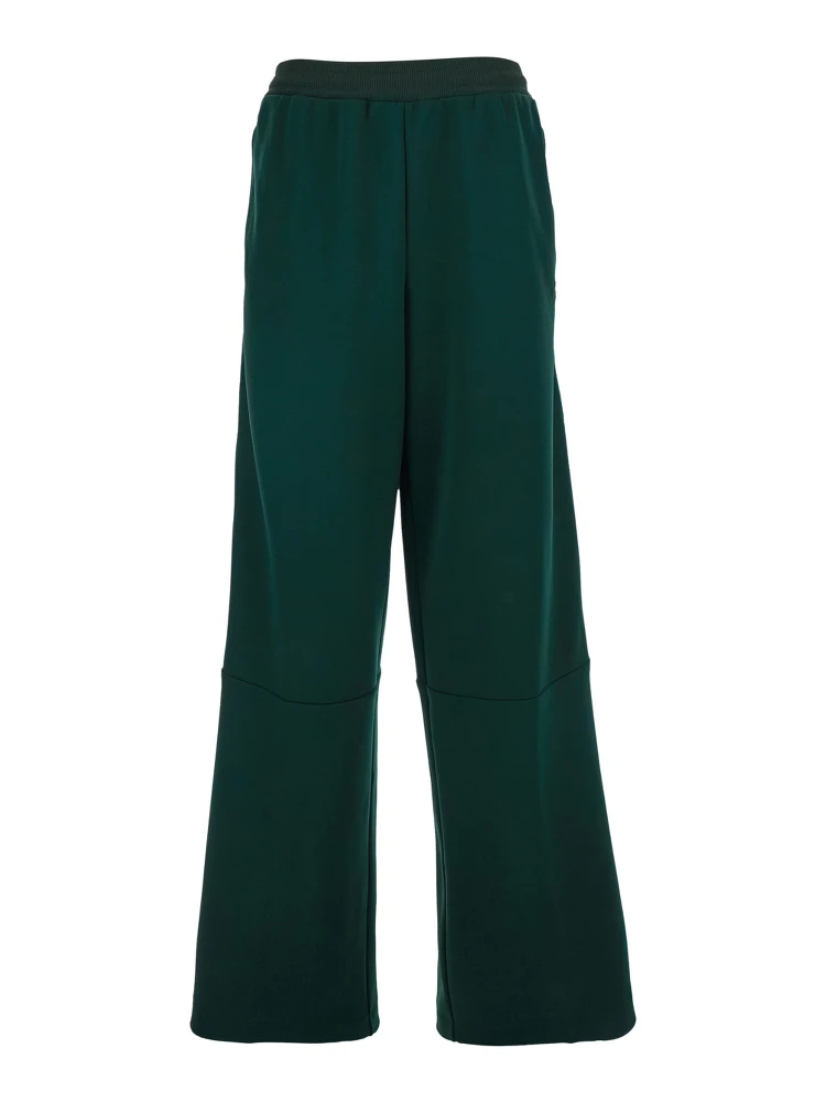 Green Pants with stripe details in tech fabric for Women