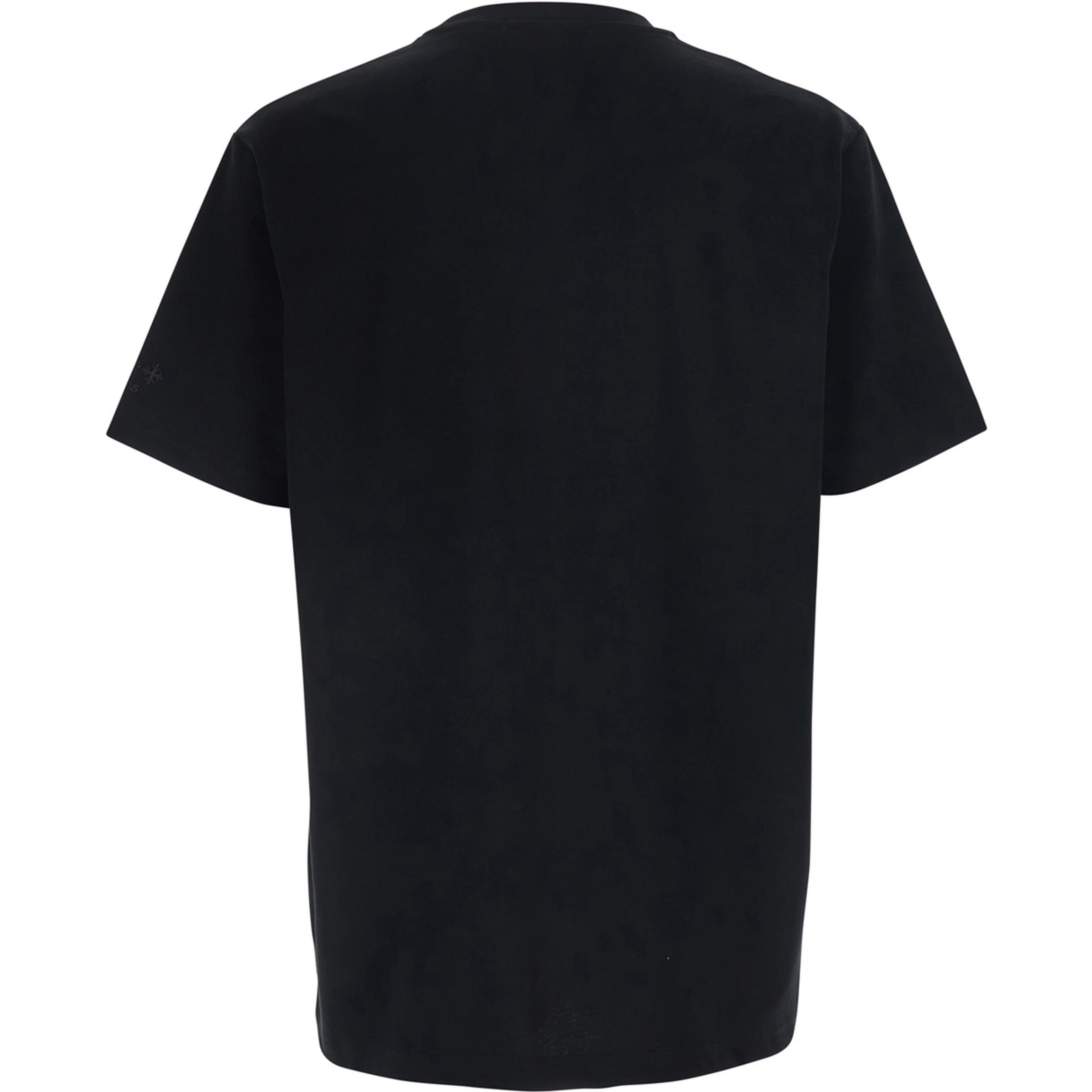 Black T-Shirt NISO with Round Neck and Short Sleeves for Men