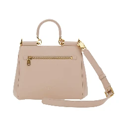 My Sicily Pink Small Handbag with Padlock Detail in Leather for Women