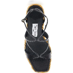 Brigitte Metallic Mule with heart neckline and front opening in leather women