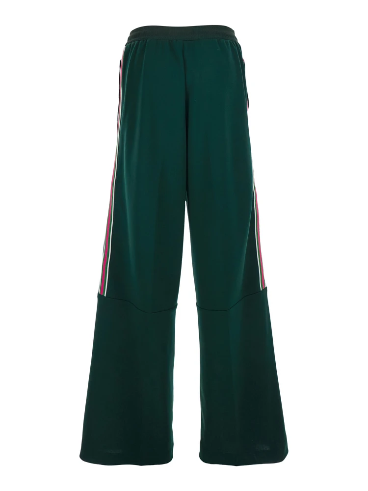 Green Pants with stripe details in tech fabric for Women alternative