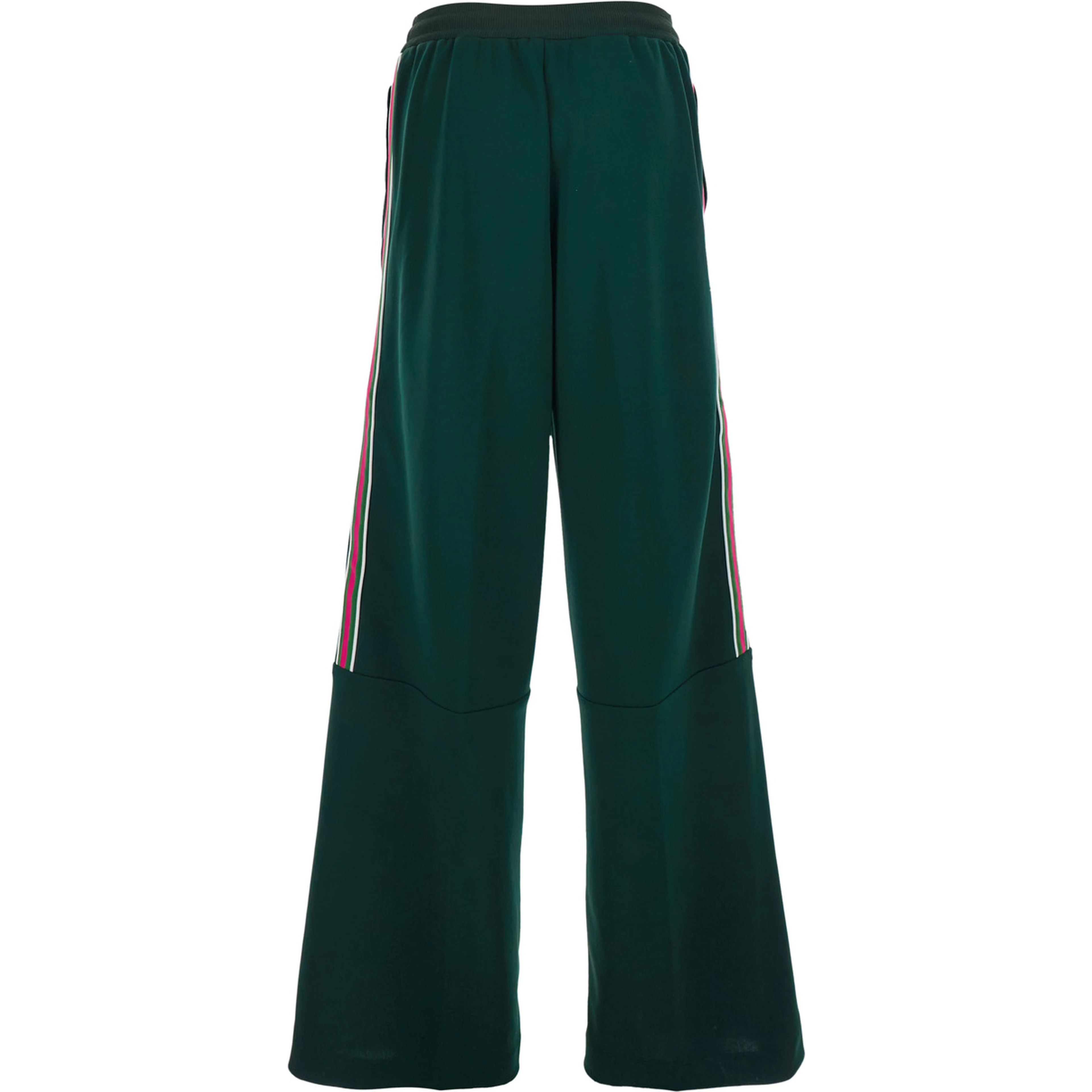 Green Pants with stripe details in tech fabric for Women