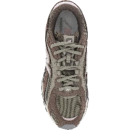 204L Brown Sneakers with Mesh Details and Rubber Sole in suede Unisex