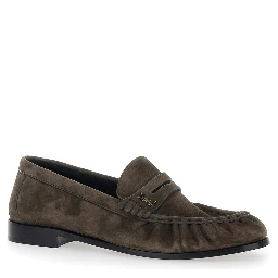 Loafers LE LOAFER CAMOSCIO Brown with Rounded Toe in Leather Men