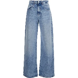 Jeans WOMAN JEANS with five pockets in Blue Organic Cotton for Women