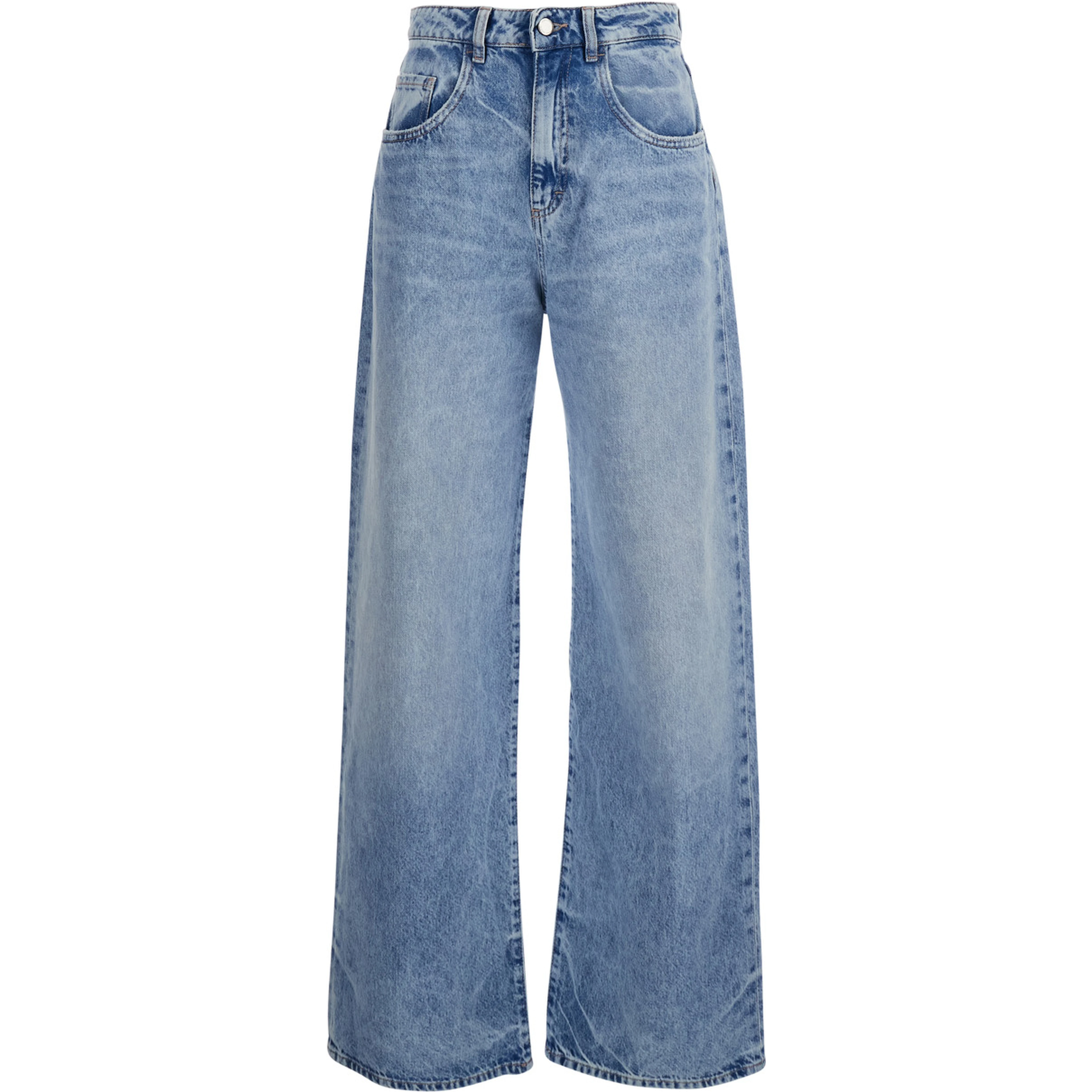 Jeans WOMAN JEANS with five pockets in Blue Organic Cotton for Women