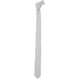 TIE 5.5 CM - White Silk Tie for Men