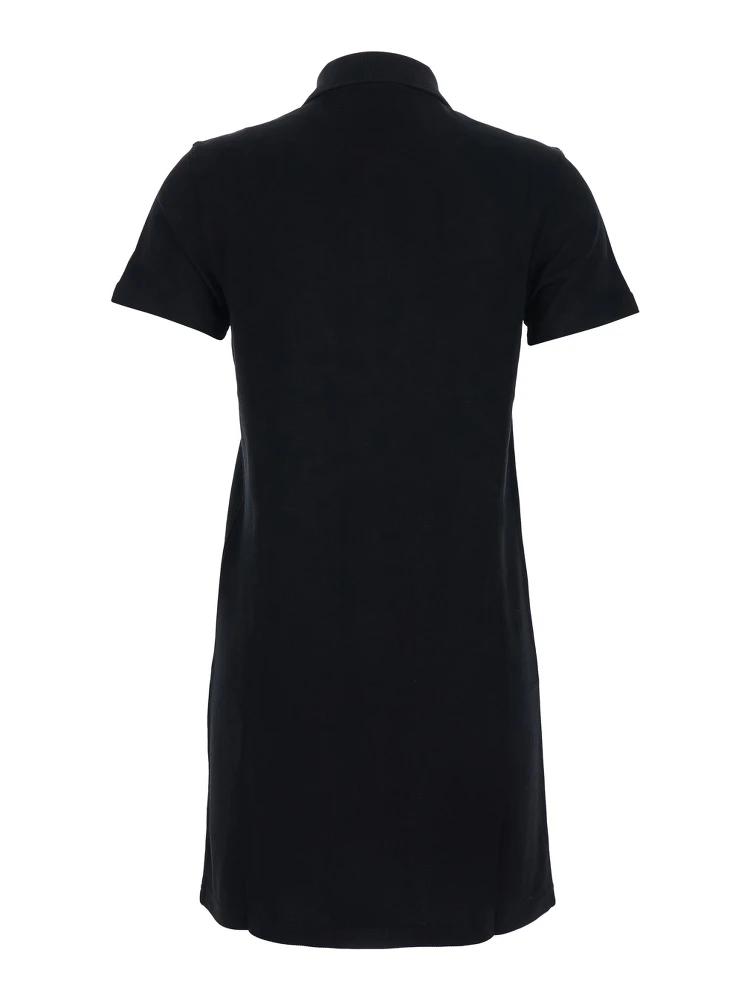 Black Cotton Embroidered Pique Polo Dress alternative