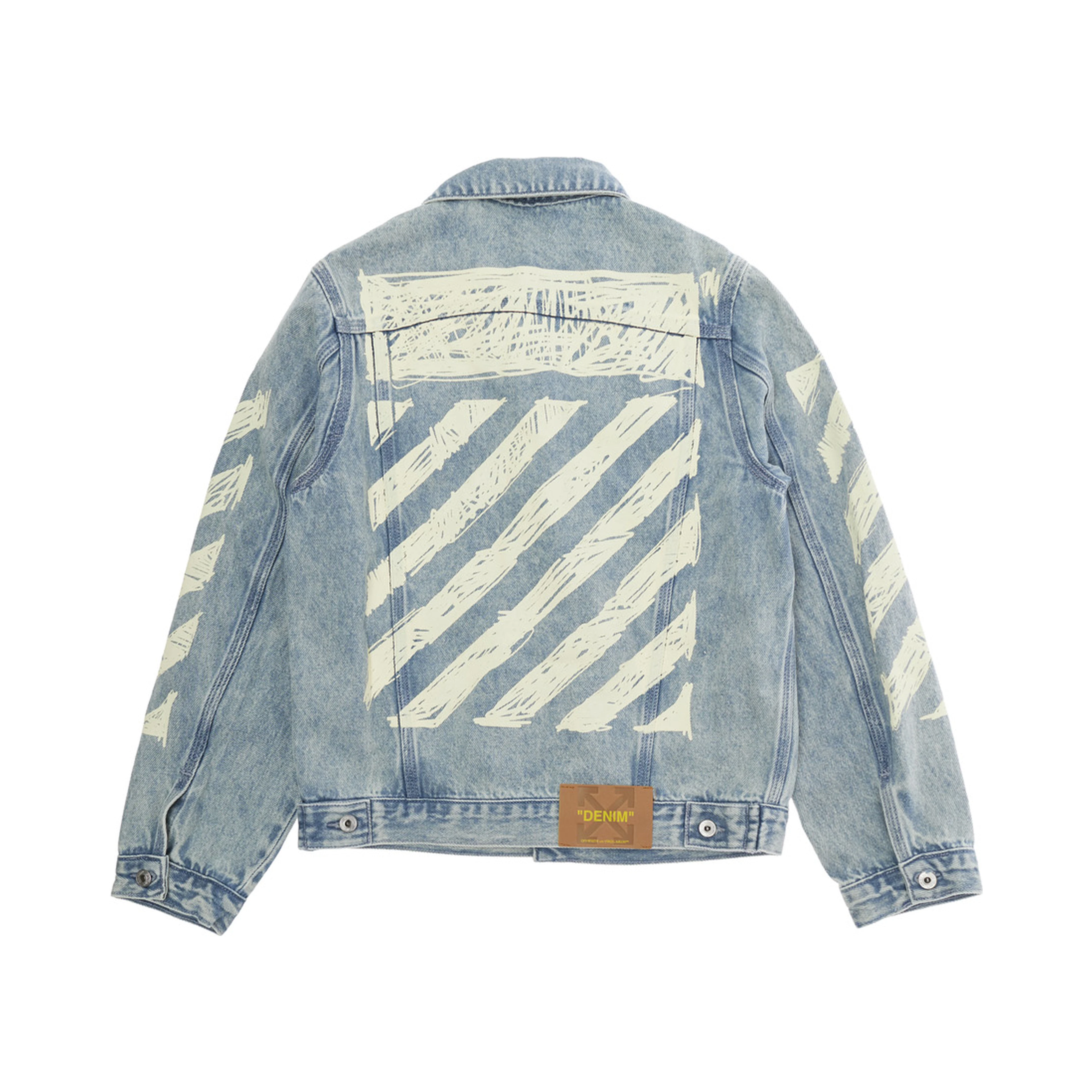 Blue Jacket with Diagonal Details on Sleeves and Back for Girls