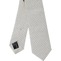 TIE 5.5 CM - White Silk Tie for Men