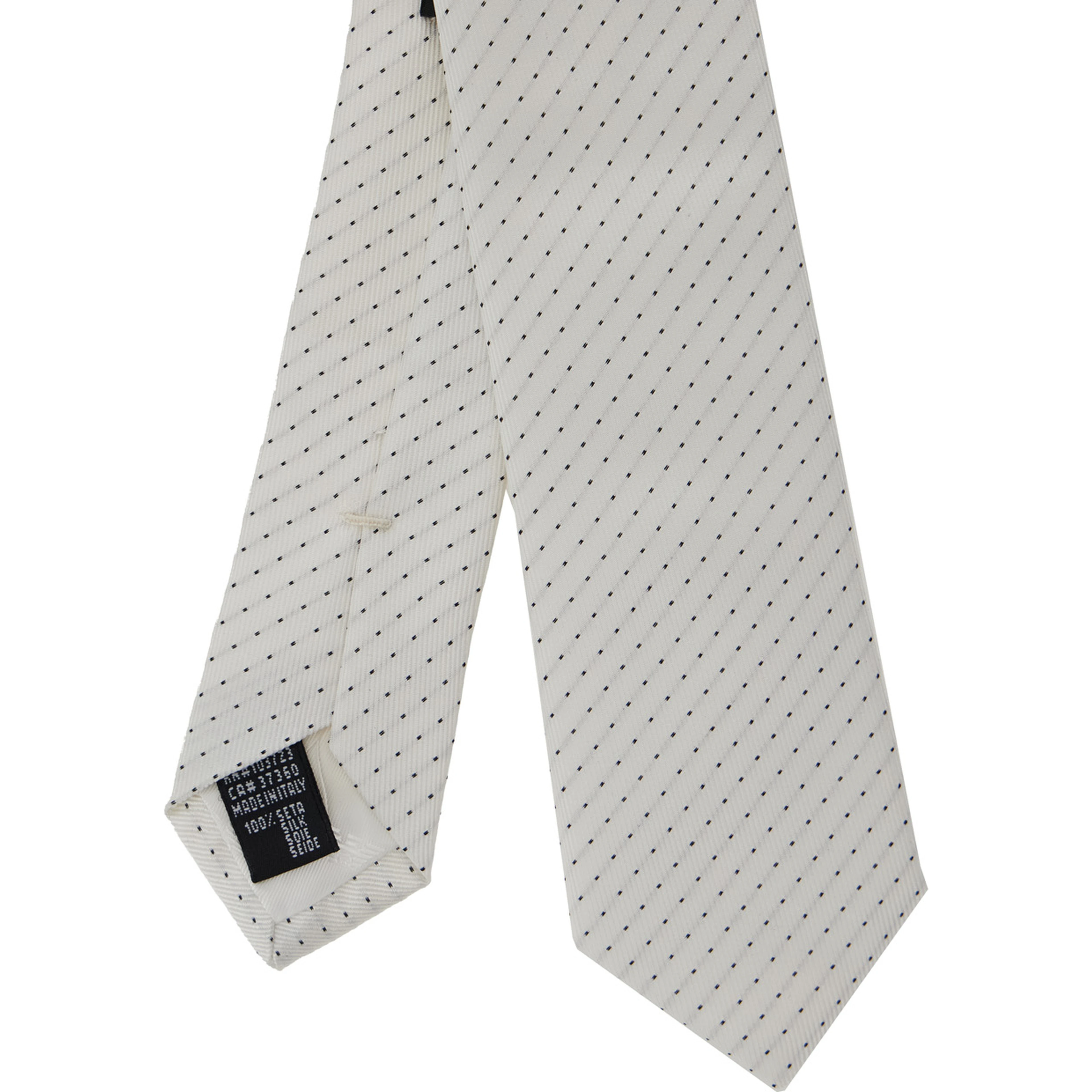 TIE 5.5 CM - White Silk Tie for Men