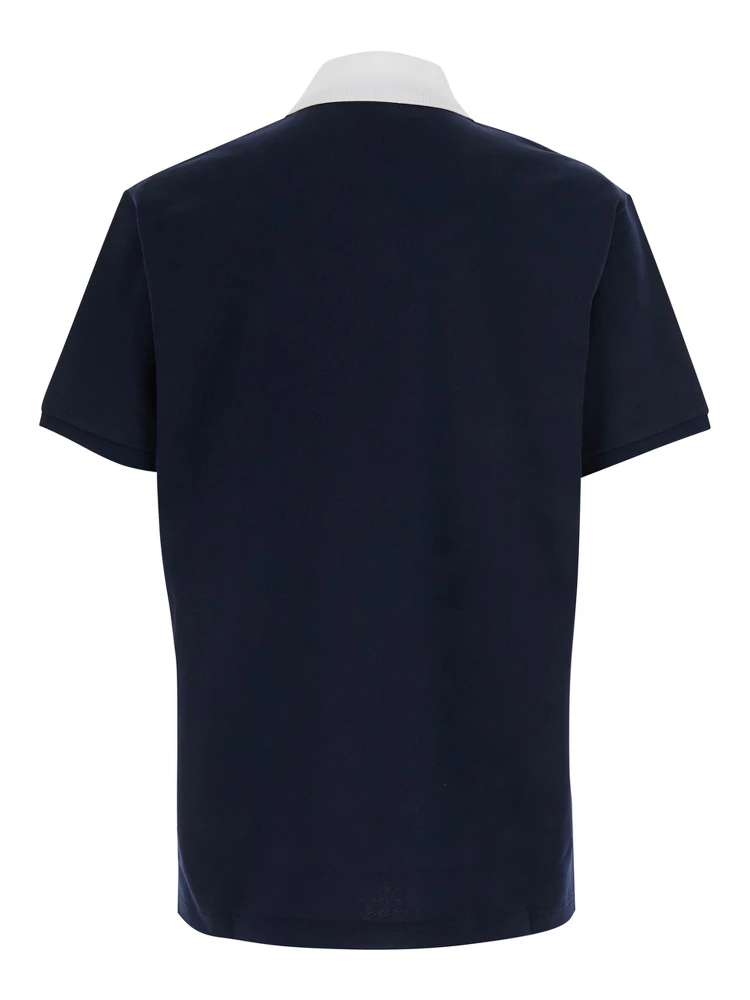 Blue T-Shirt PIQUET + WEB with Round Neck and Short Sleeves for Men alternative