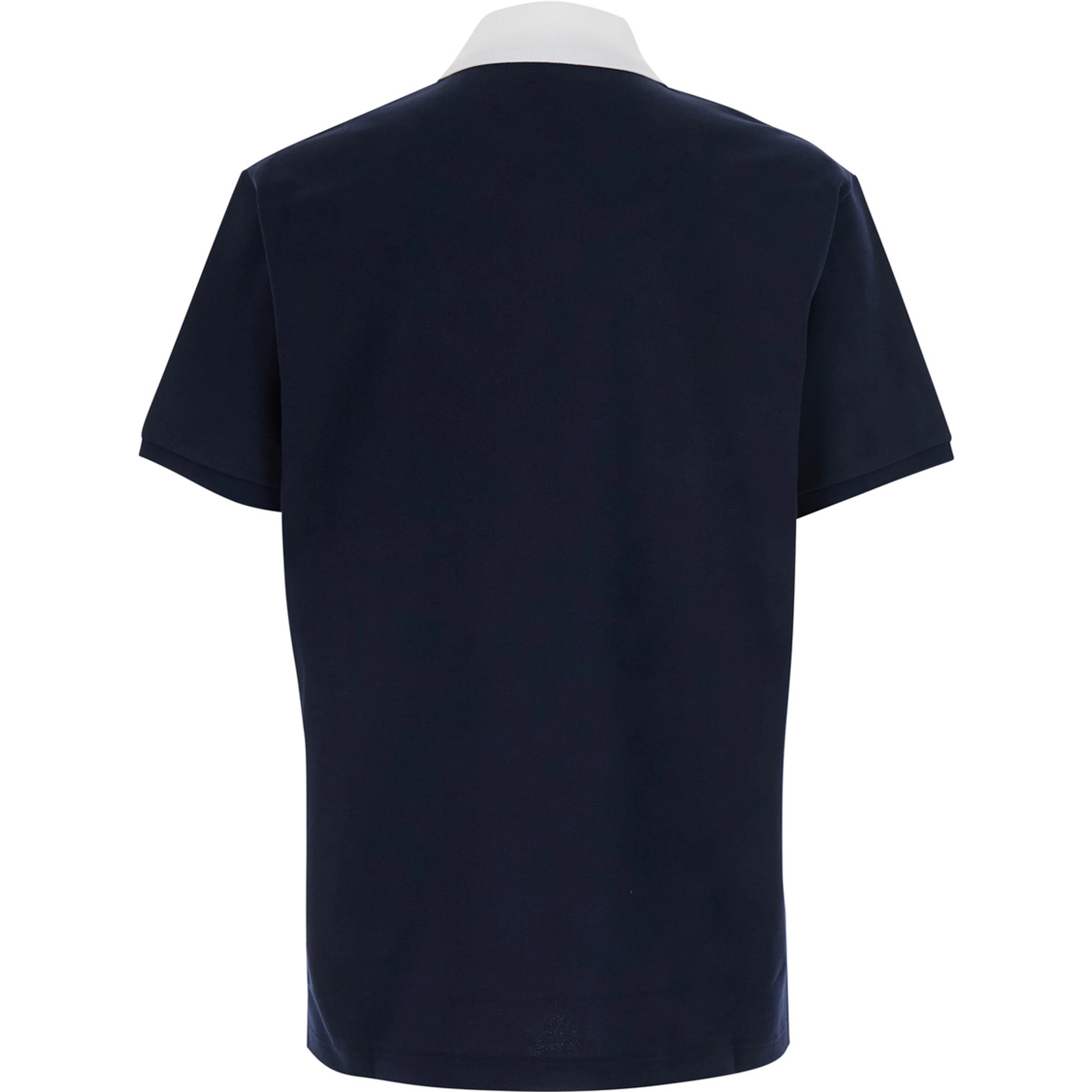 Blue T-Shirt PIQUET + WEB with Round Neck and Short Sleeves for Men