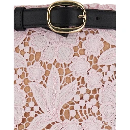 Dress Pink Lace with Pink Lace Details in Fabric
