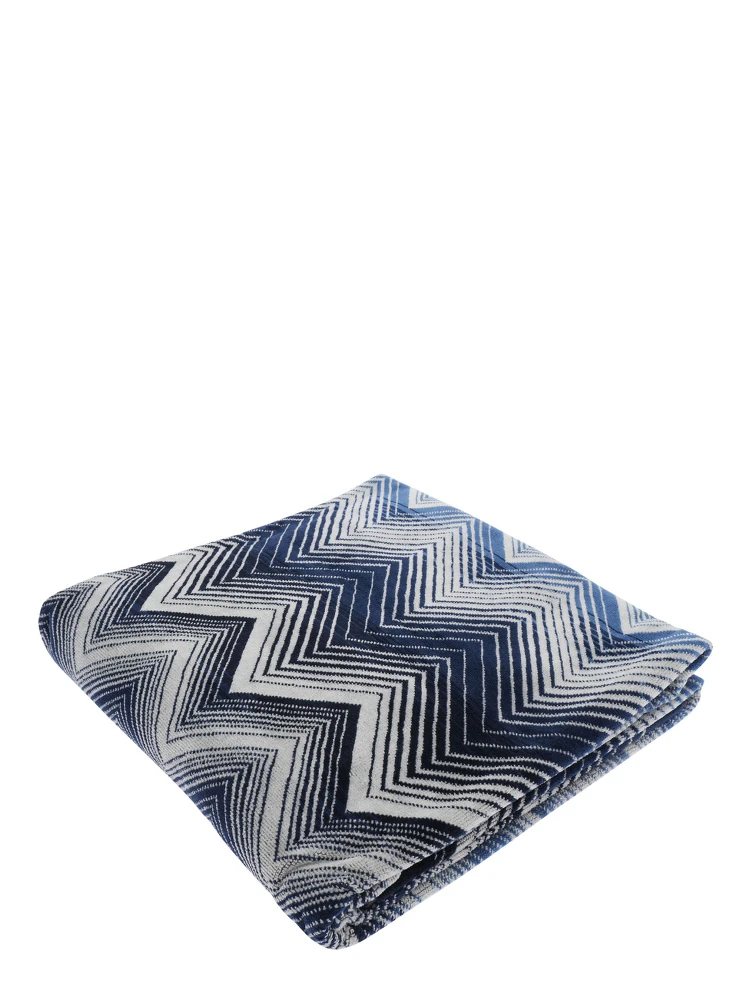 MAREA TOWEL with multicolored motif and tech fabric unisex