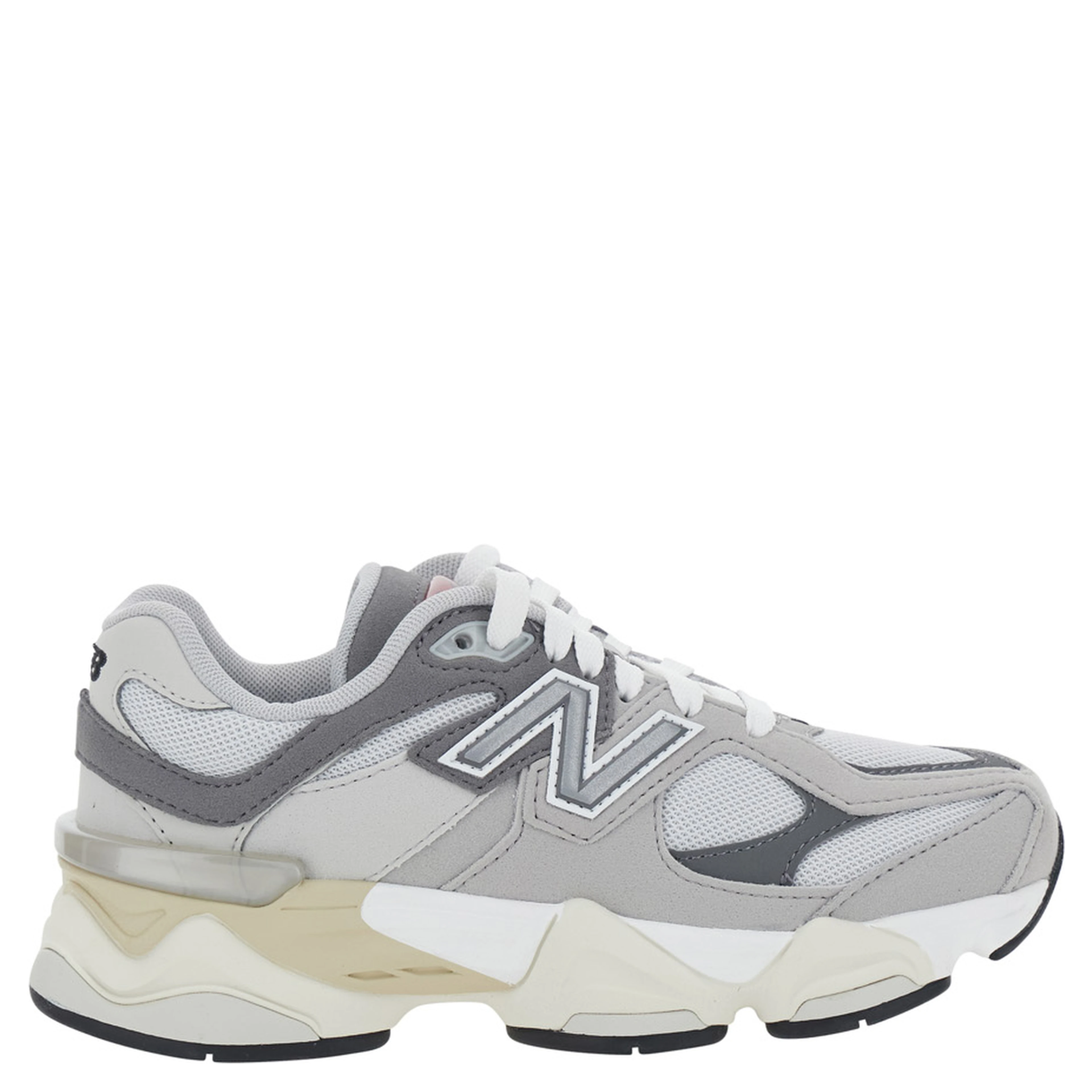 Gray 9060 Sneakers with Contrast Details in Synthetic for Men