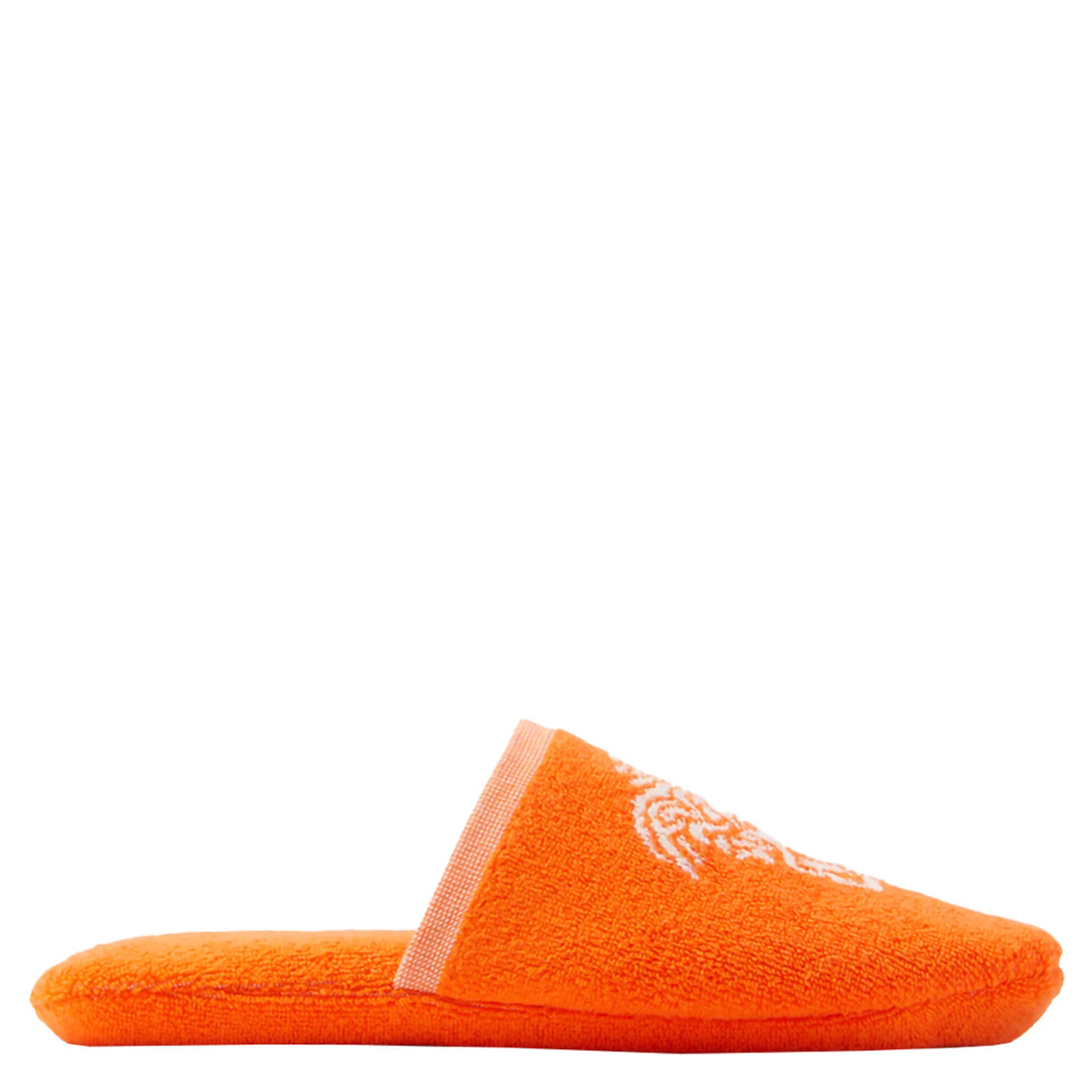 Slippers in Tech Fabric with Orange Medusa Jacquard Unisex