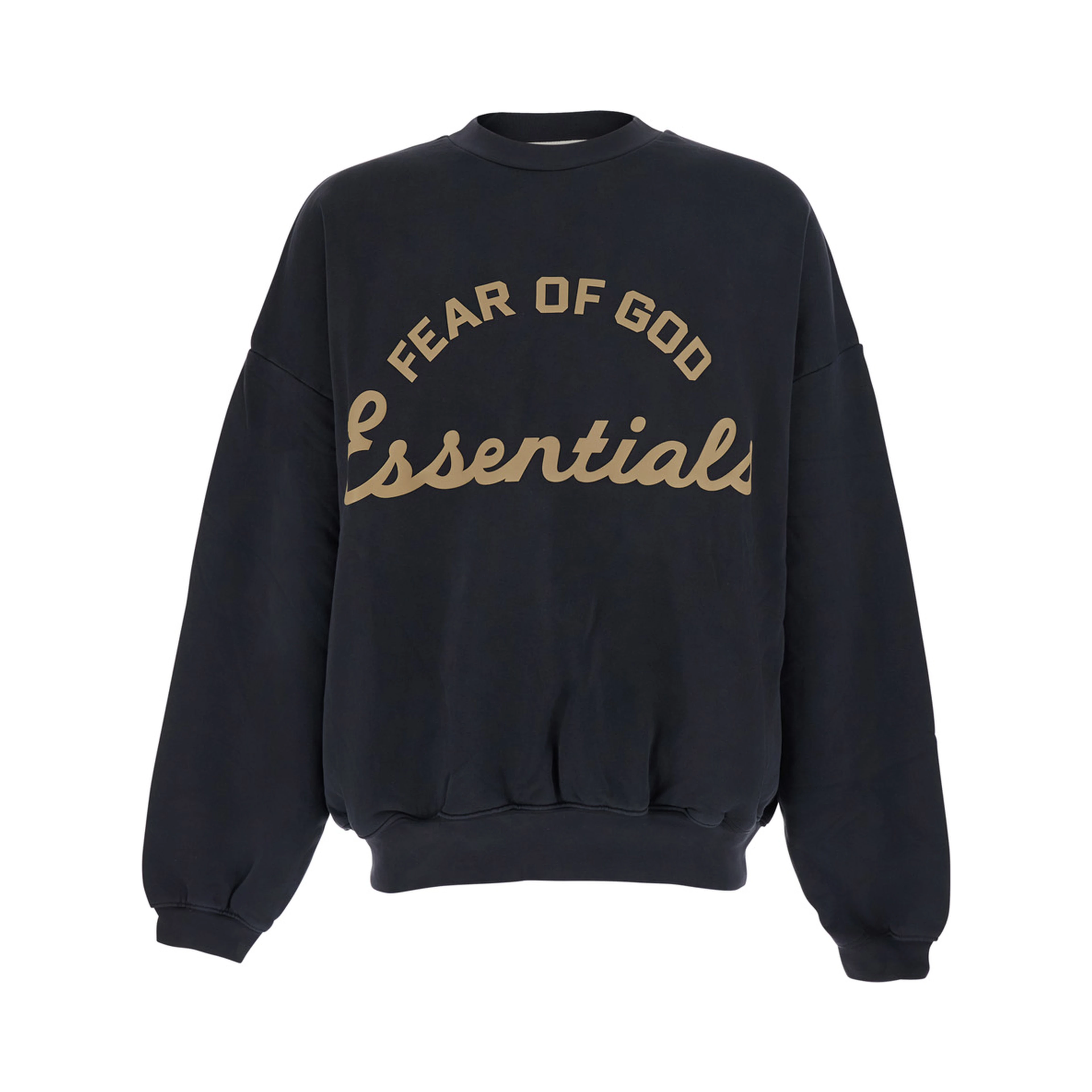 Training 90S Black Sweatshirt with Printed Logo on the Front in Cotton Man