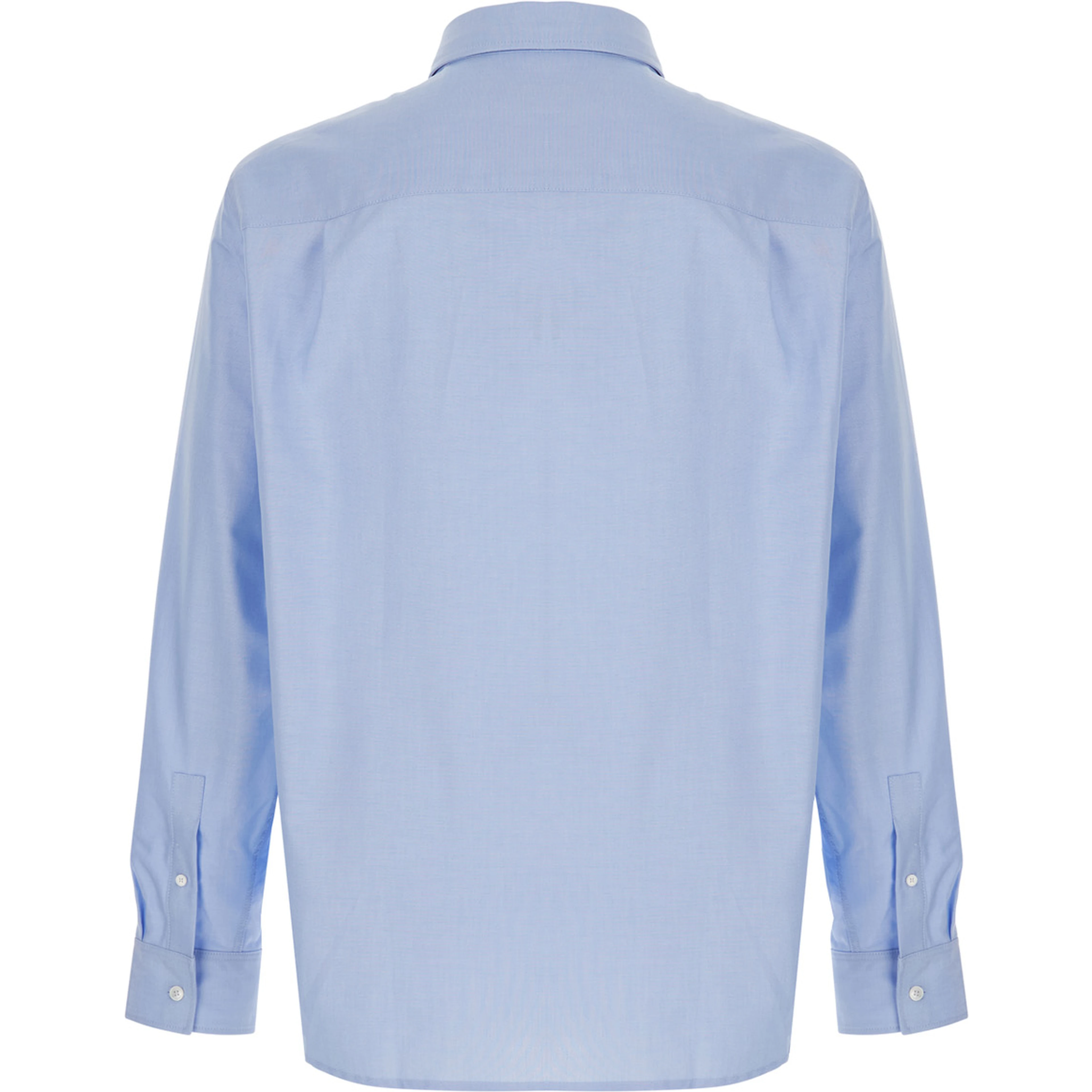 PROFILE FOX CASUAL SHIRT - Light Blue - Classic Collar Long Sleeve Shirt - In Cotton - Men