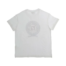 White T-Shirt - T-Shirt with Logo Print on the Front - In Cotton - Unisex
